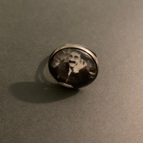 Groucho Marx Adjustable Ring In Bronze - Picture 3 of 3